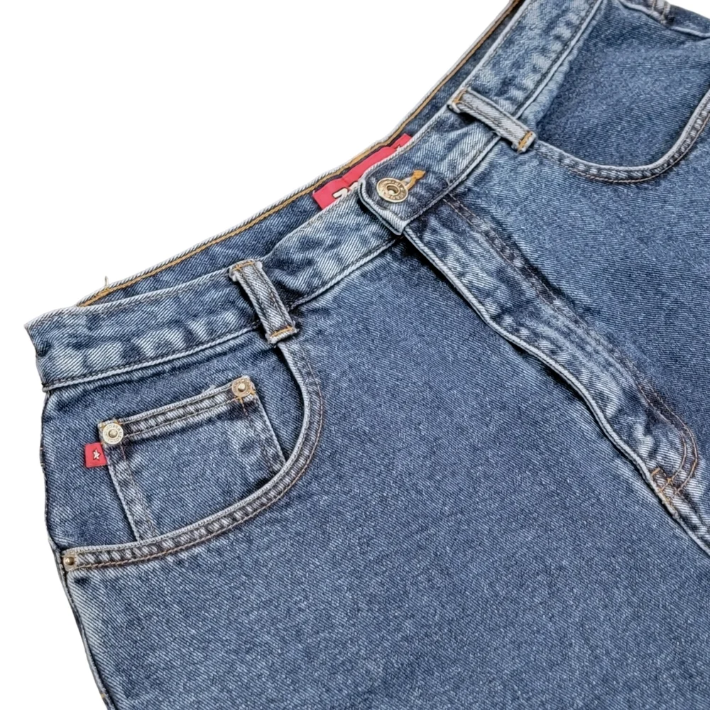 Zana Di Flare Blue Denim Jeans 100% Cotton Curvy Fit Size Women's 16